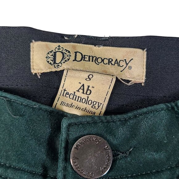 Democracy Ab Technology Stretchy Skinny Jeans Women 8 32x28 Forest Green - Picture 3 of 13